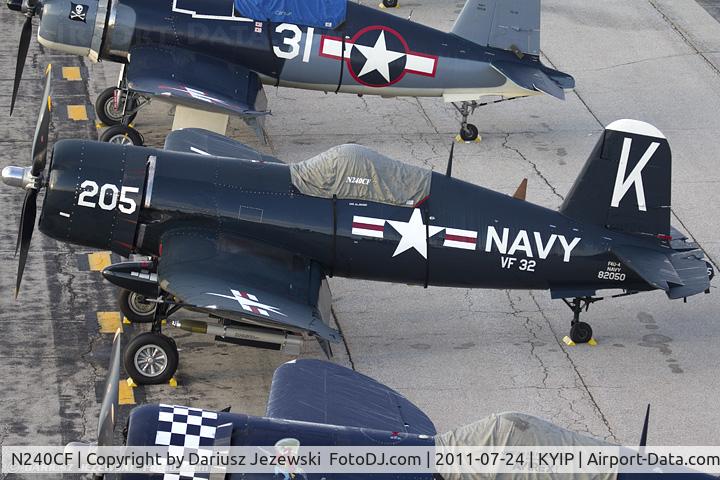 N240CF, 1945 Vought F4U-4 Corsair C/N 9513, Chance Vought F4U-4 Corsair CN 9513, NX240CF