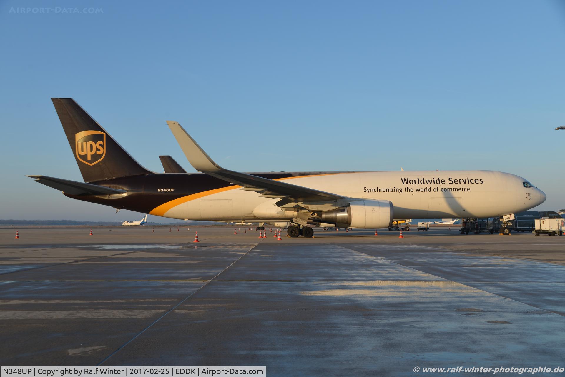 N348UP, 2012 Boeing 767-34A/ER C/N 37872, Boeing 767-34AF(ER) - 5X UPS United Parcel Service - 37872 - N348UP - 25.02.2017 - CGN