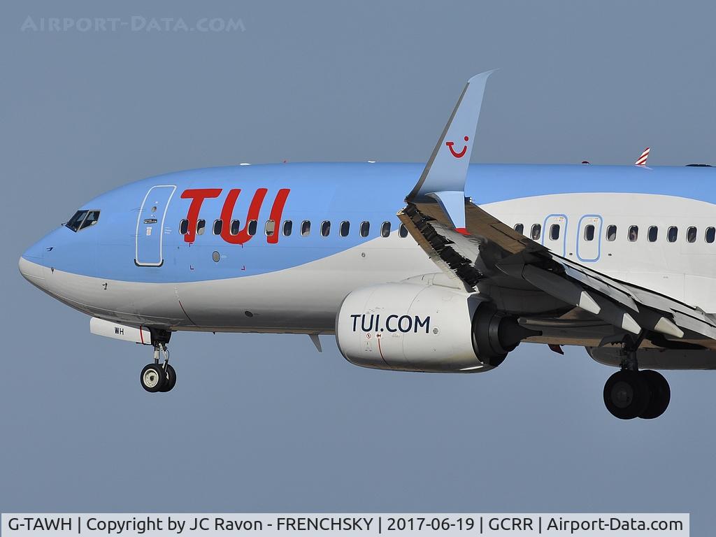 G-TAWH, 2012 Boeing 737-8K5 C/N 38107, TUI Airlines UK landing from London (LGW)