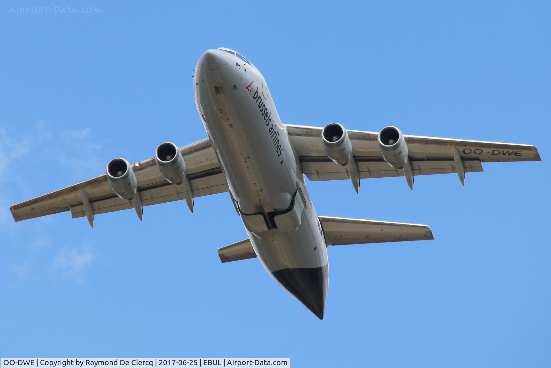 OO-DWE, 1998 British Aerospace Avro 146-RJ100 C/N E3327, Ursel Avia 2017.