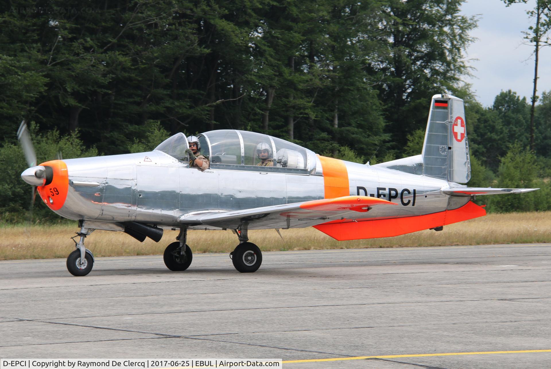 D-EPCI, 1959 Pilatus P3-05 C/N 497-46, Ex A-859 and HB-RCB at Ursel Avia 2017.
