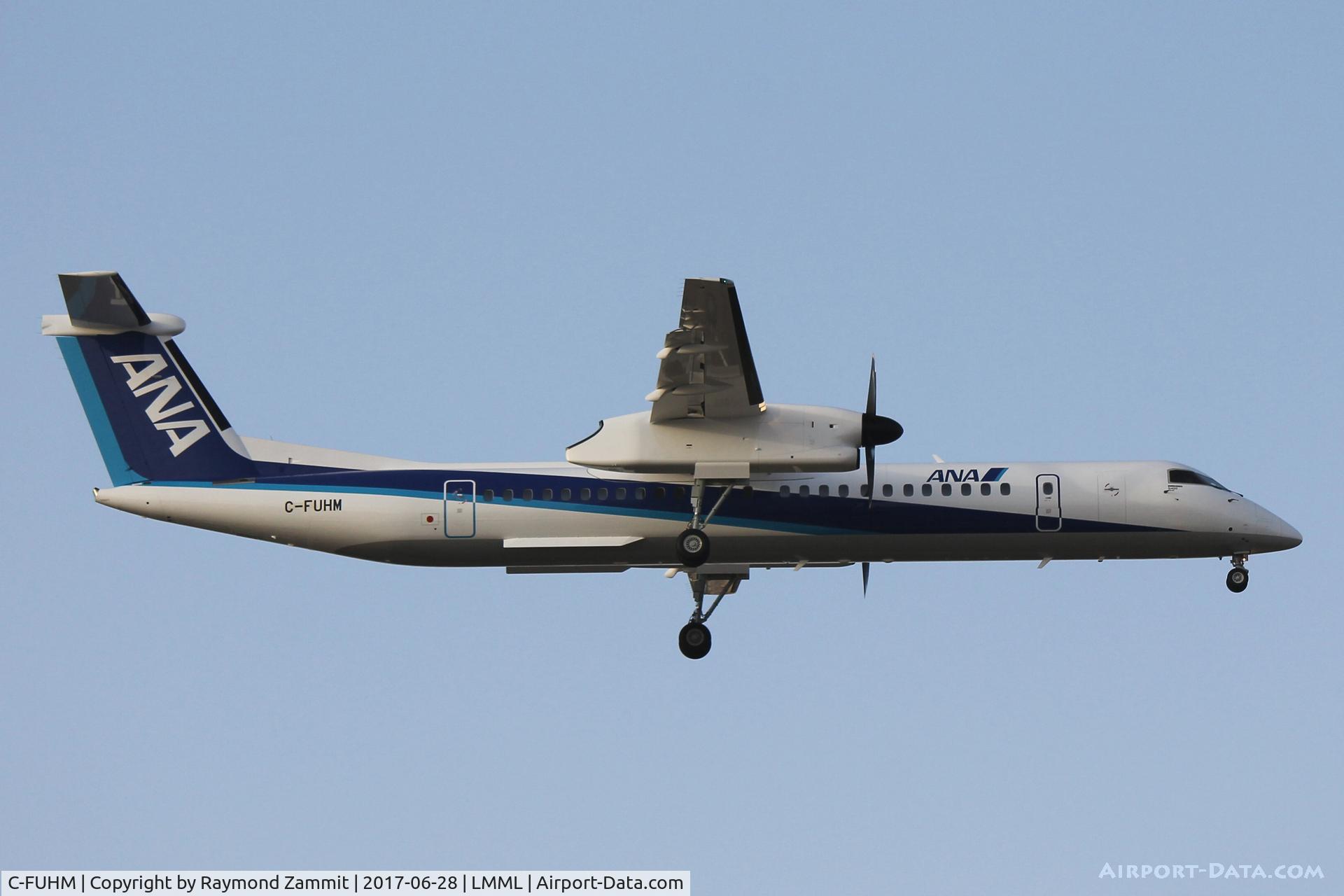 C-FUHM, 2017 De Havilland Canada DHC-8-402 Dash 8 C/N 4558, De Havilland DHC-8 C-FUHM landing in Malta during ferry flight to All Nippon Airlines