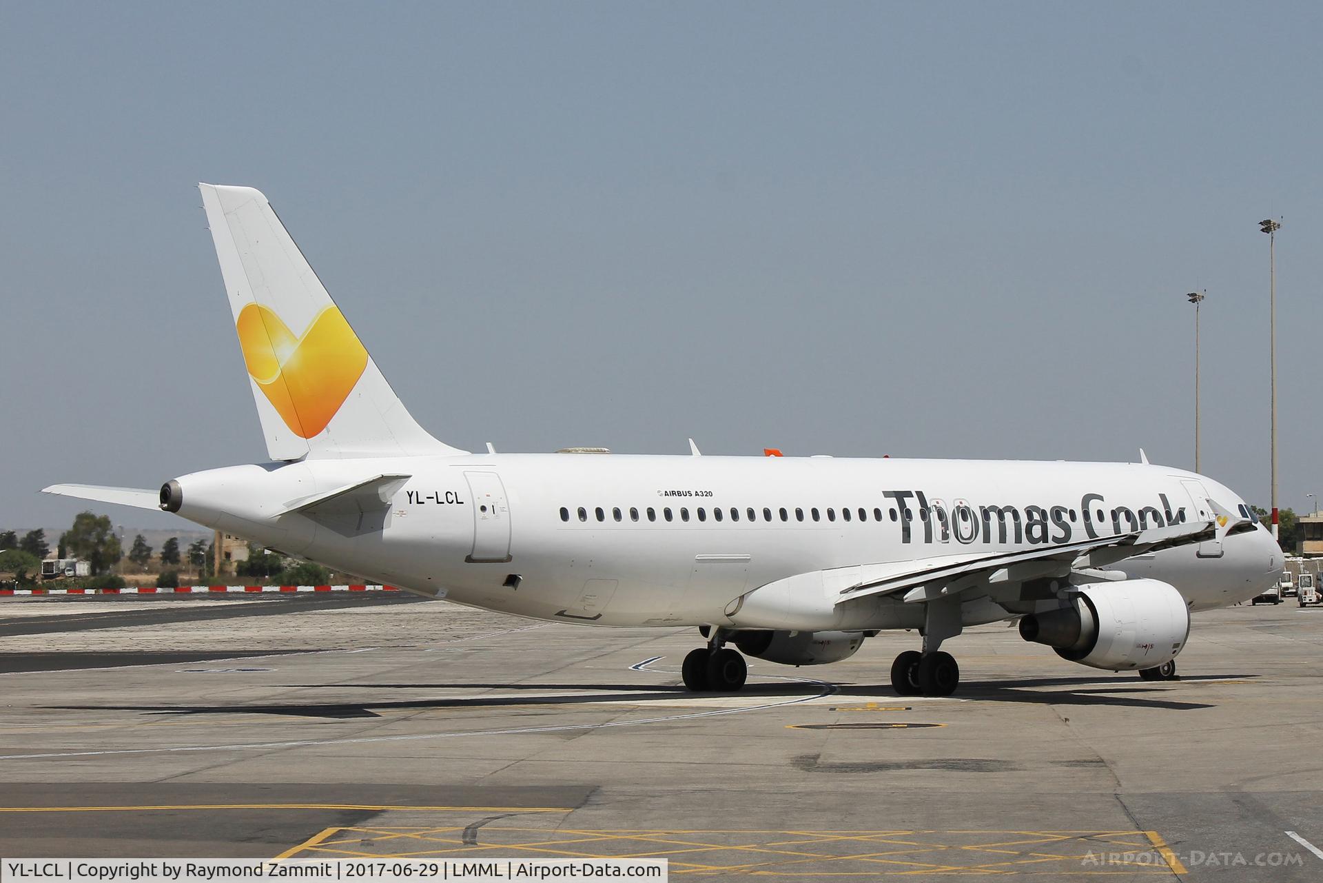 YL-LCL, 1995 Airbus A320-214 C/N 533, A320 YL-LCL leased to Thomas Cook Airlines