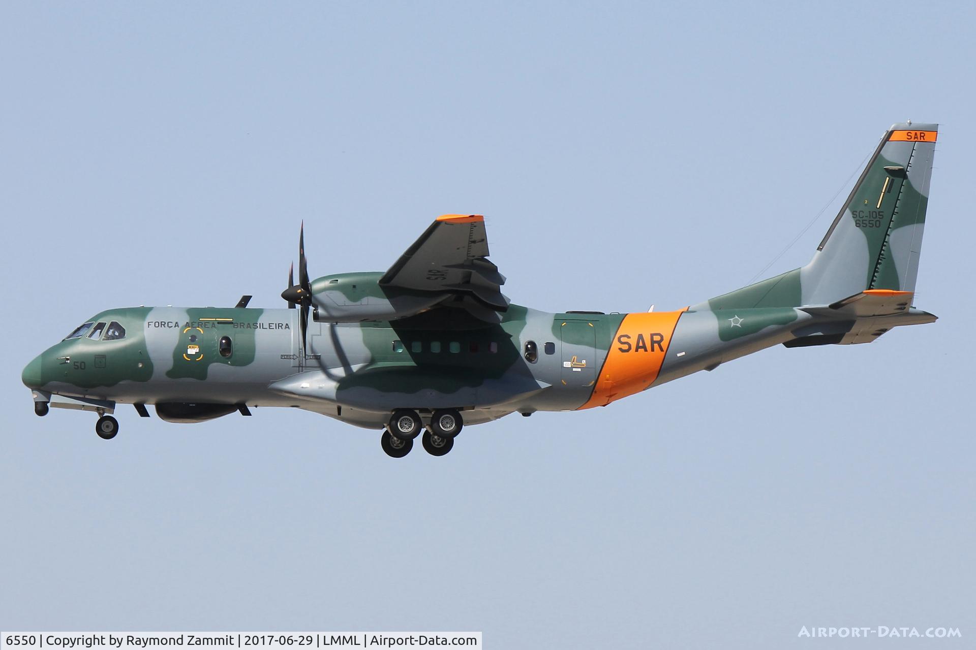 6550, 2017 CASA C-105 Amazonas (C-295 SAR) C/N 157, CASA295 6550 Brazil Air Force