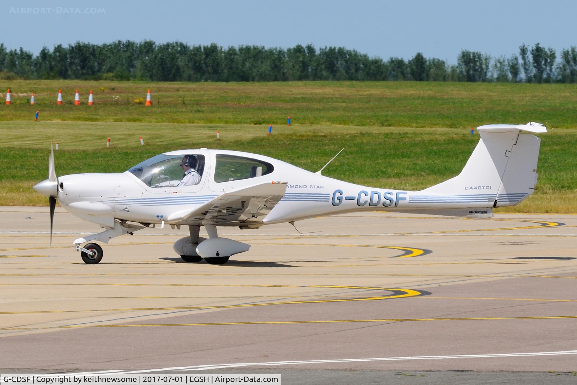 G-CDSF, 2005 Diamond DA-40D Diamond Star C/N D4.190, Nice Visitor.