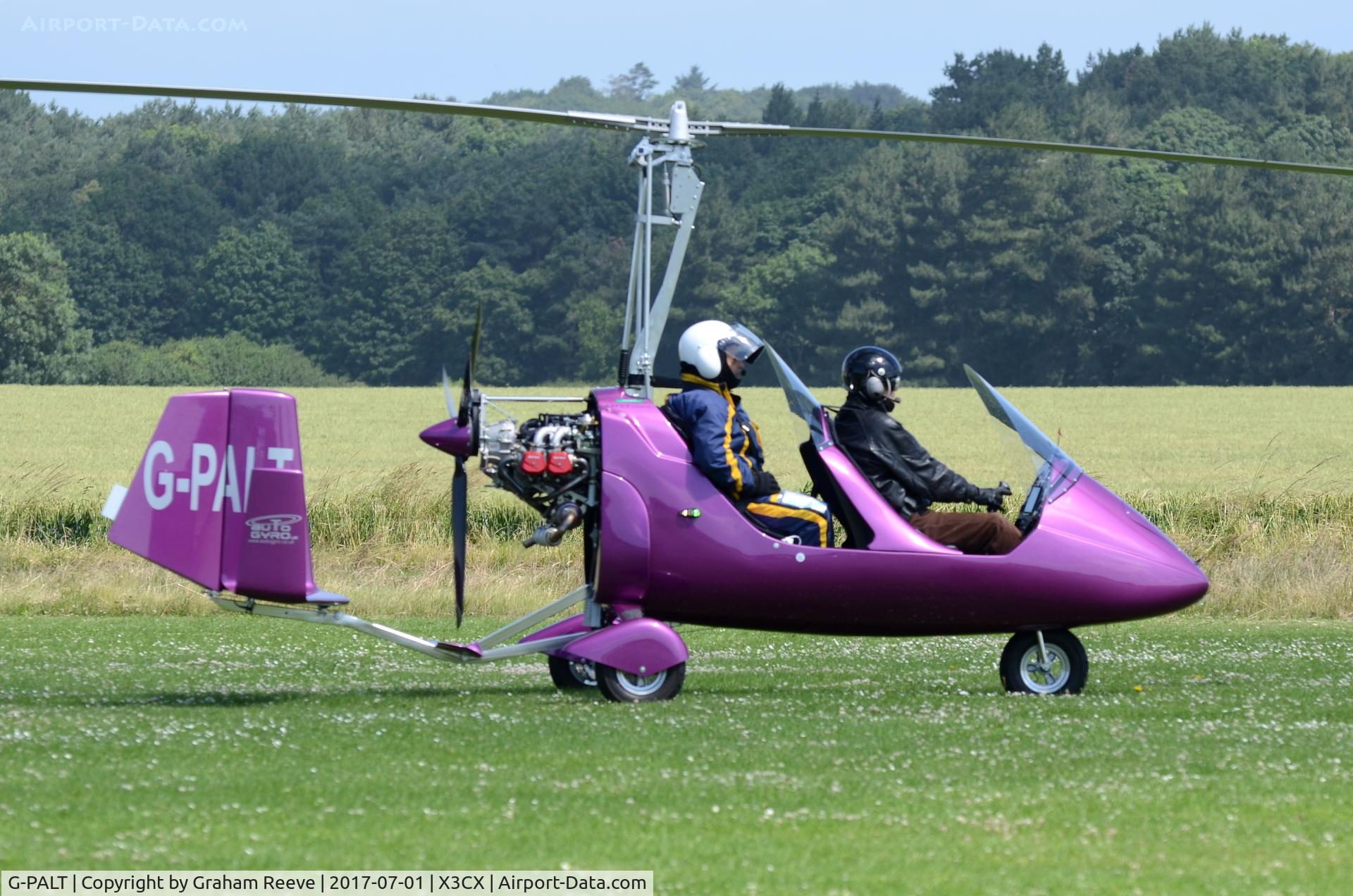 G-PALT, 2017 RotorSport UK MTOsport C/N RSUK/MTOS/063, About to depart from Northrepps.