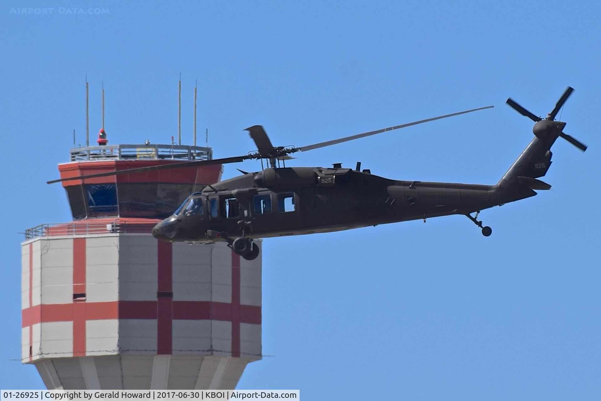 01-26925, 2001 Sikorsky UH-60L Black Hawk C/N inknown, Departing BOI.  1-183rd AVN BN, Idaho Army National Guard