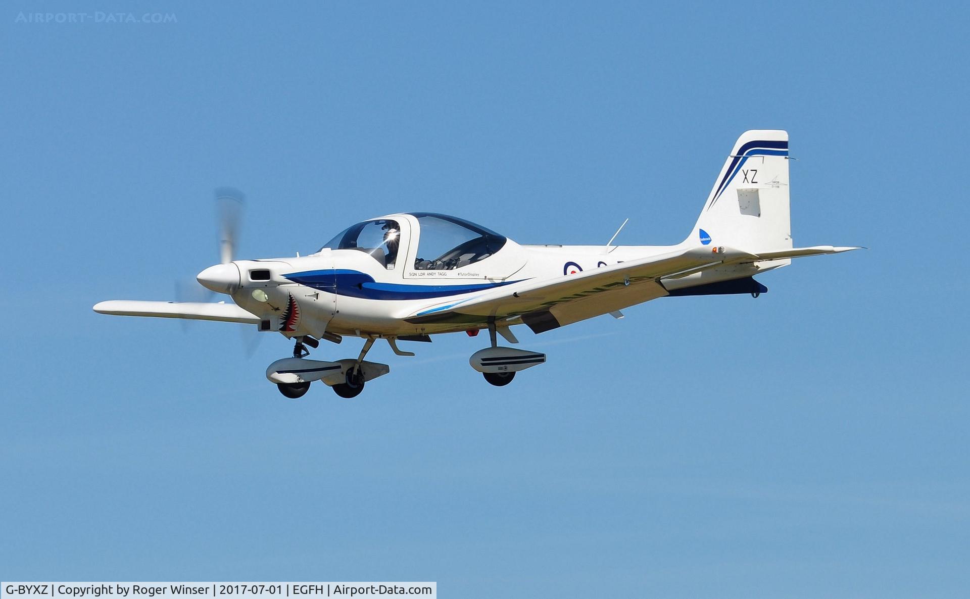 G-BYXZ, 2001 Grob G-115E Tutor T1 C/N 82182/E, Visiting RAF Grob Tutor T.1 aircraft coded XZ of 6FTS.