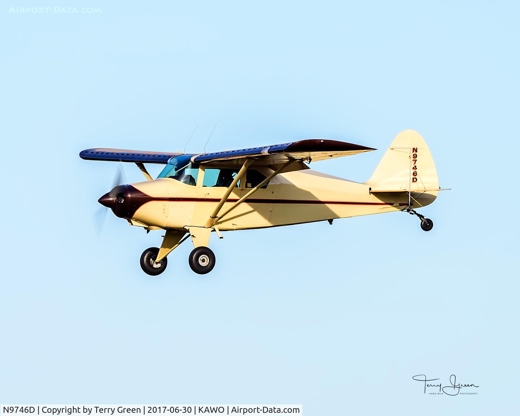 N9746D, 1959 Piper PA-22-160 Tri Pacer C/N 22-6659, KAWO