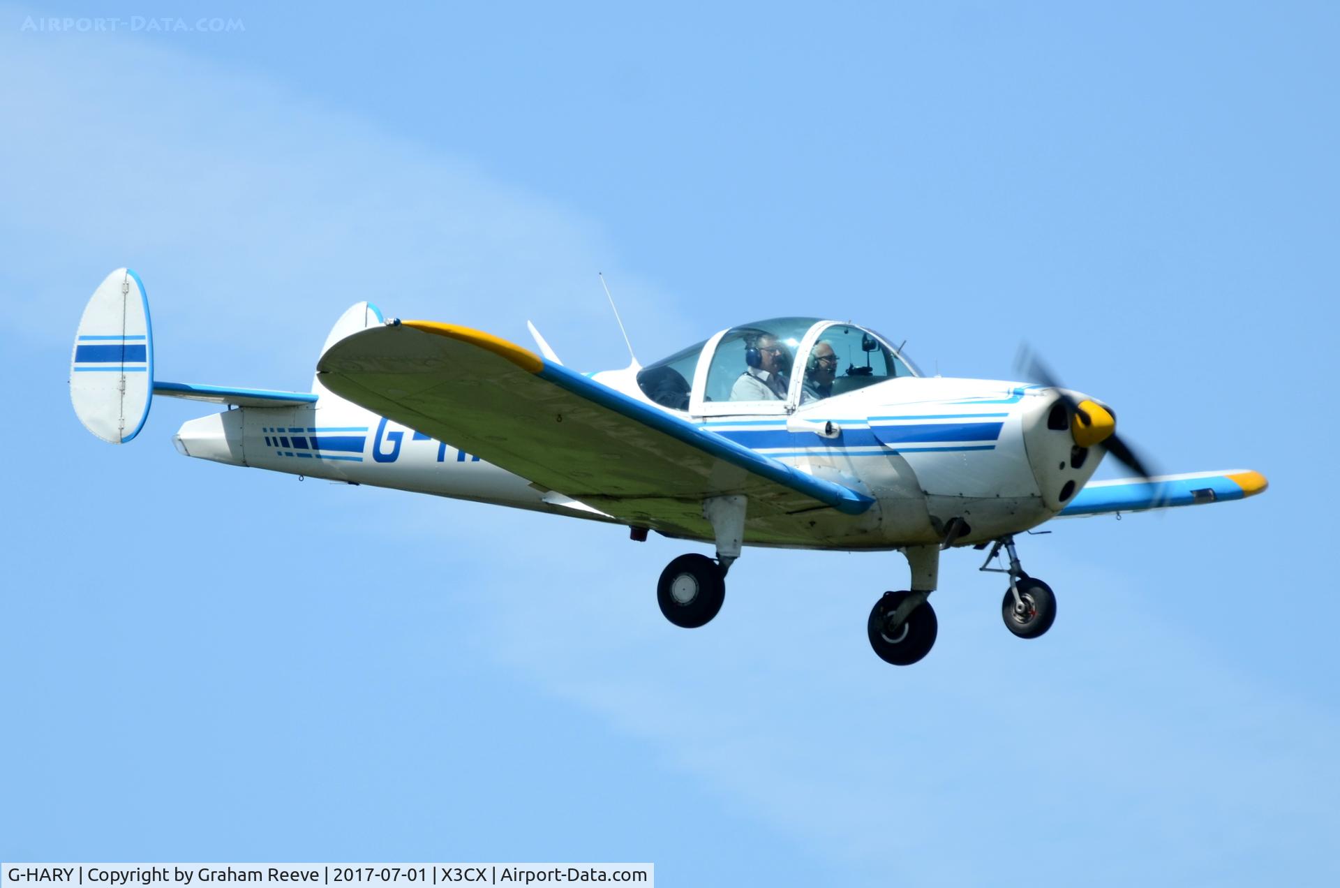 G-HARY, 1966 Alon A-2 Aircoupe C/N A-188, Landing at Northrepps.