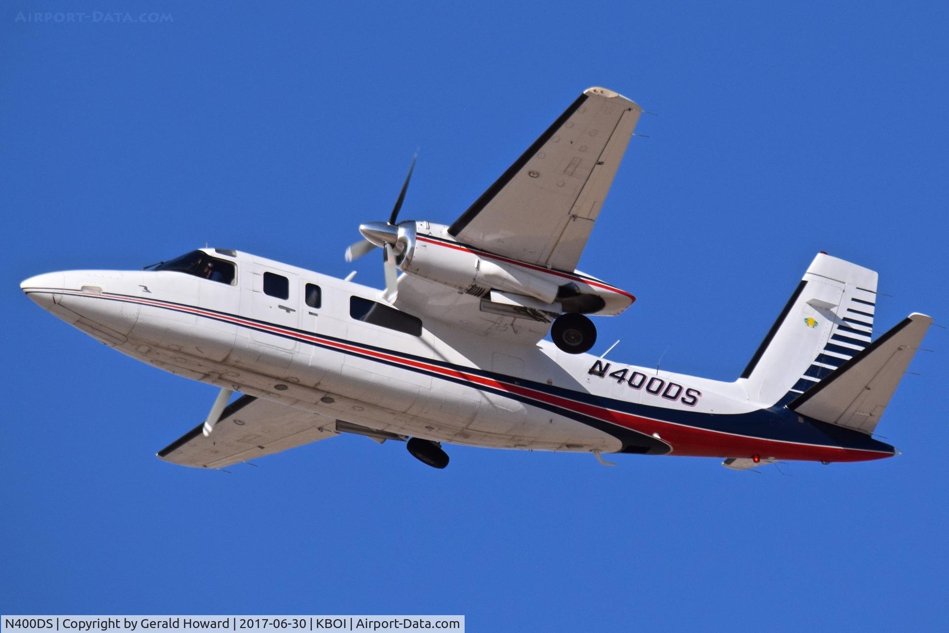 N400DS, 1978 Rockwell International 690B C/N 11512, Departing BOI from RWY 10L.