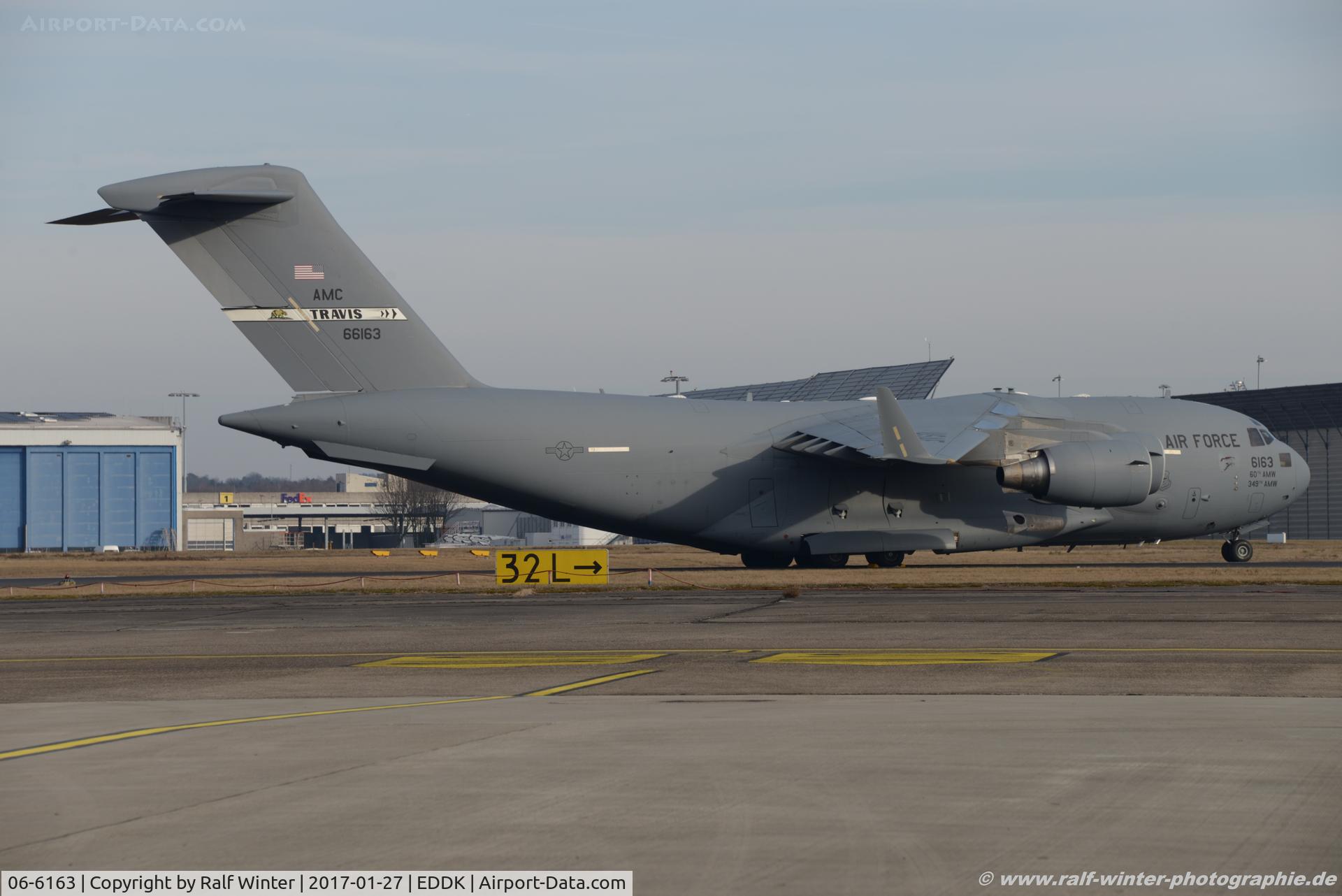 06-6163, 2006 Boeing C-17A Globemaster III C/N P-163, Boeing C-17A Globmaster III - MC RCH USAF US Air Force - P-163 - 06-6163 - 27.01.2017 - CGN