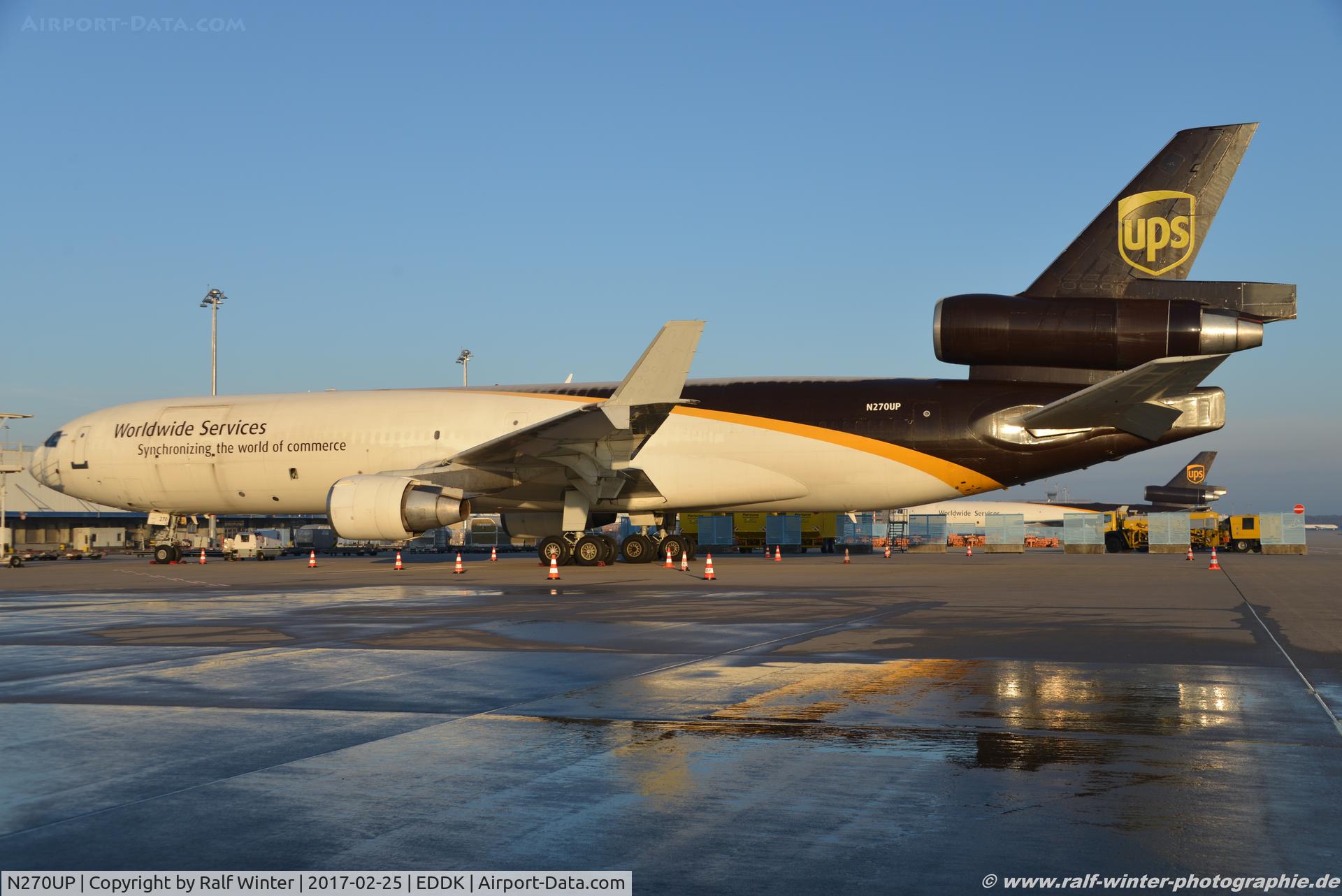 N270UP, 1994 McDonnell Douglas MD-11F C/N 48576, McDonnell Douglas MD-11F - 5x UPS United Parcel Service - 48576 - N270UP - 25.02.2017 - CGN