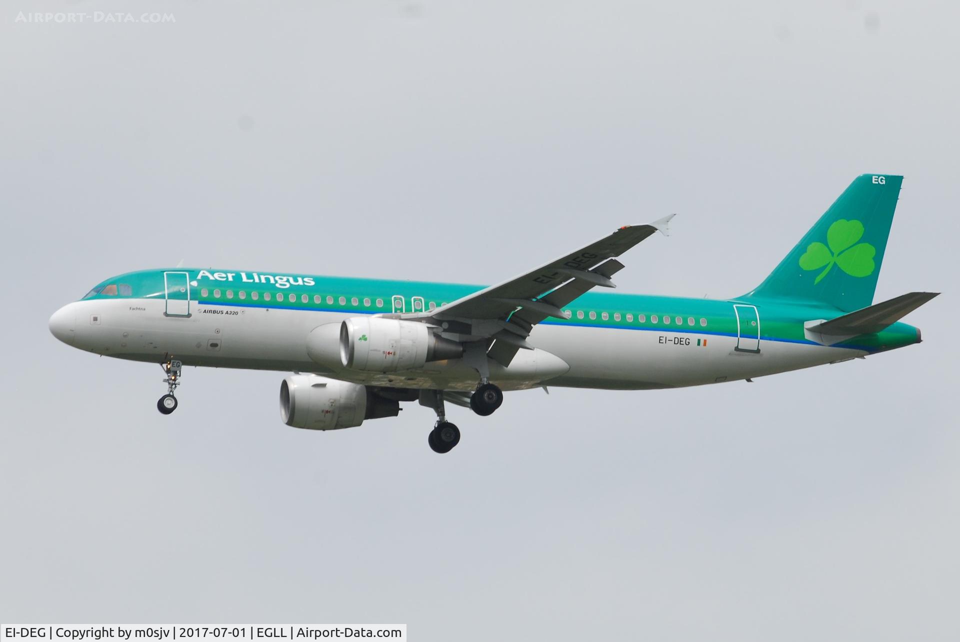 EI-DEG, 2004 Airbus A320-214 C/N 2272, Landing at EGLL 27R