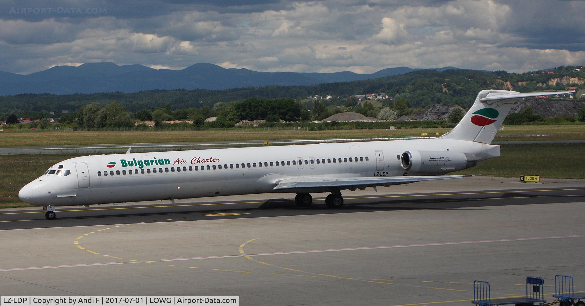 LZ-LDP, 1990 McDonnell Douglas MD-82 (DC-9-82) C/N 49973, Bulgarian Air Charter McDonnell Douglas MD-82