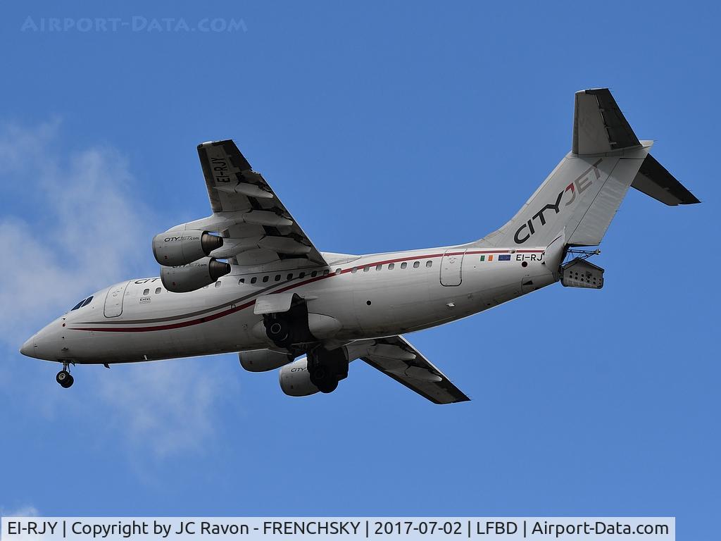 EI-RJY, 1997 British Aerospace Avro 146-RJ85 C/N E.2307, CityJet / KLM KL1297 landing runway 23 from Amsterdam