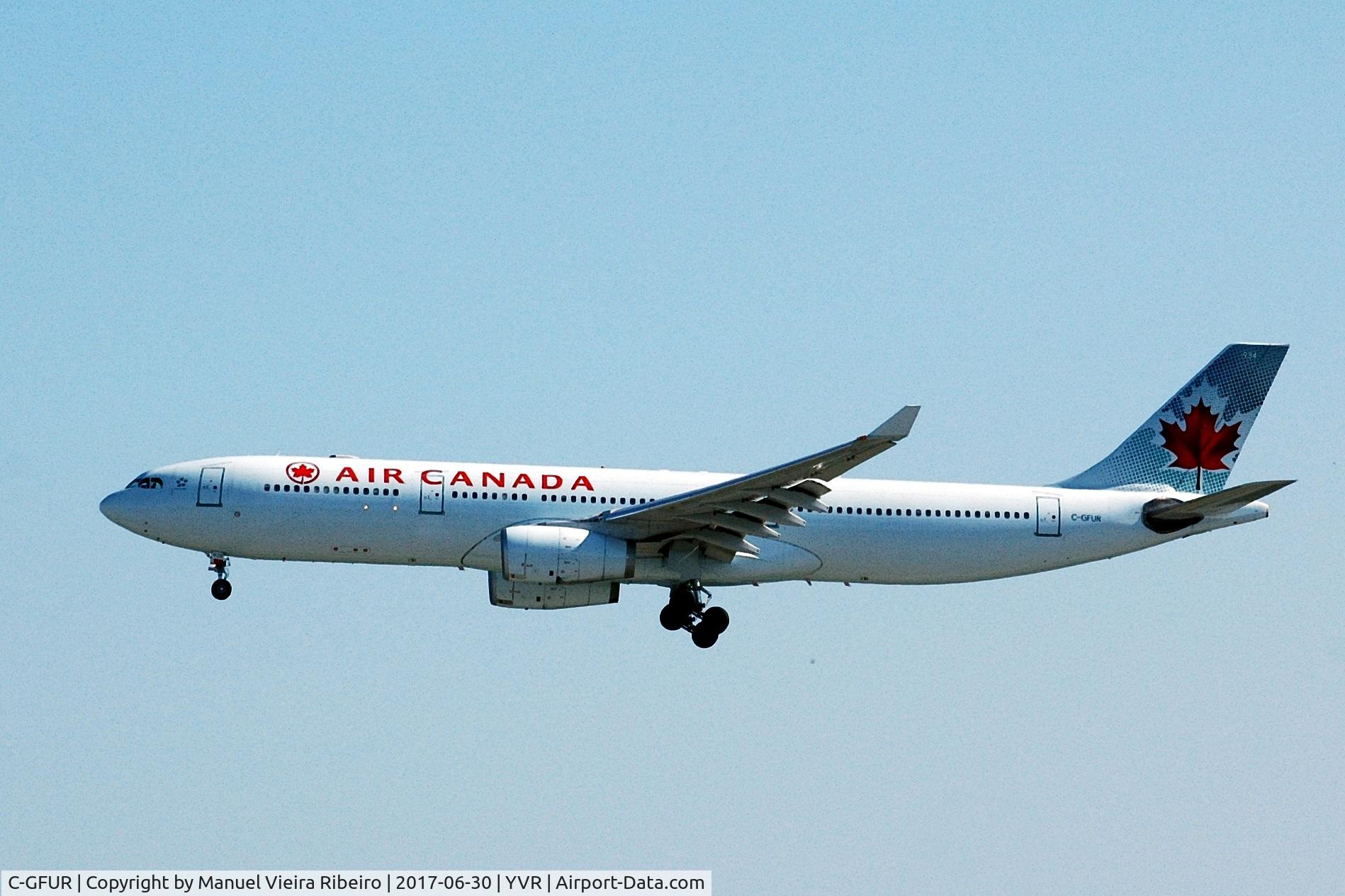 C-GFUR, 2000 Airbus A330-343 C/N 344, Arrival in YVR