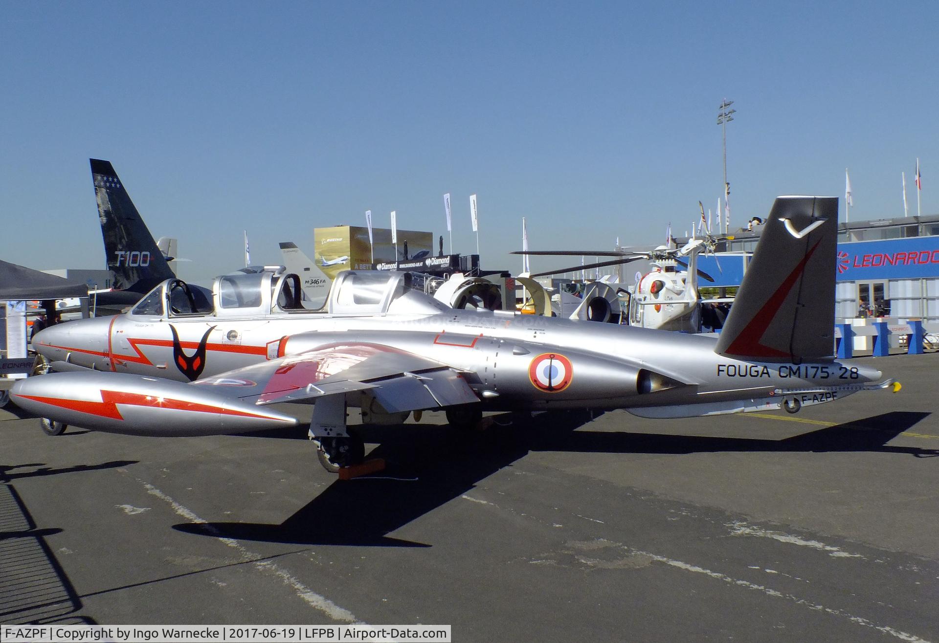 F-AZPF, Fouga CM-175 Zephyr C/N 28, Fouga CM.175 Zephyr at the Aerosalon 2017, Paris