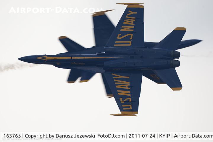 163765, 1989 McDonnell Douglas F/A 18C Hornet C/N 0845/C122, F/A-18C Hornet 163765 C/N 0845 from Blue Angels Demo Team  NAS Pensacola, FL