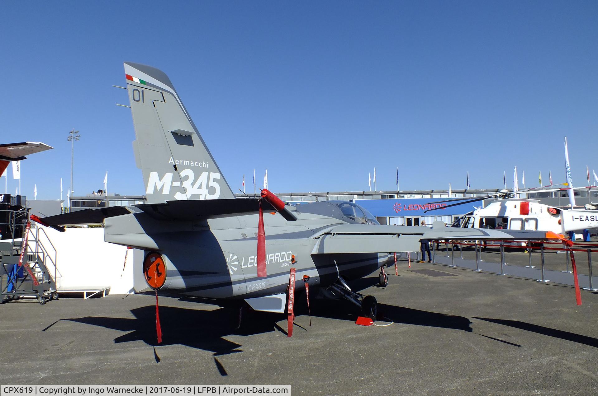 CPX619, Alenia Aermacchi M-345 HET C/N 201, Aermacchi M-345 HET at the Aerosalon 2017, Paris