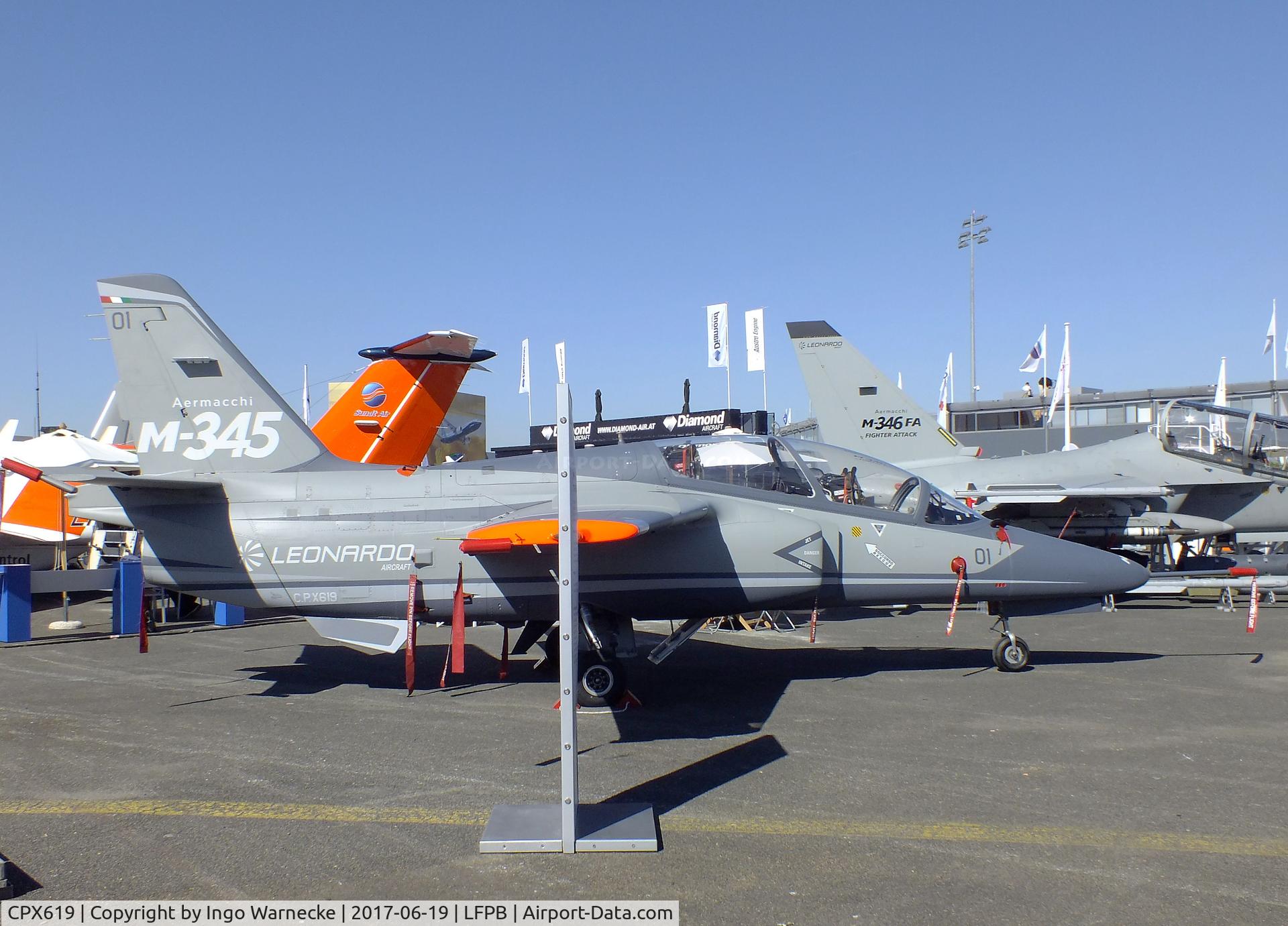 CPX619, Alenia Aermacchi M-345 HET C/N 201, Aermacchi M-345 HET at the Aerosalon 2017, Paris
