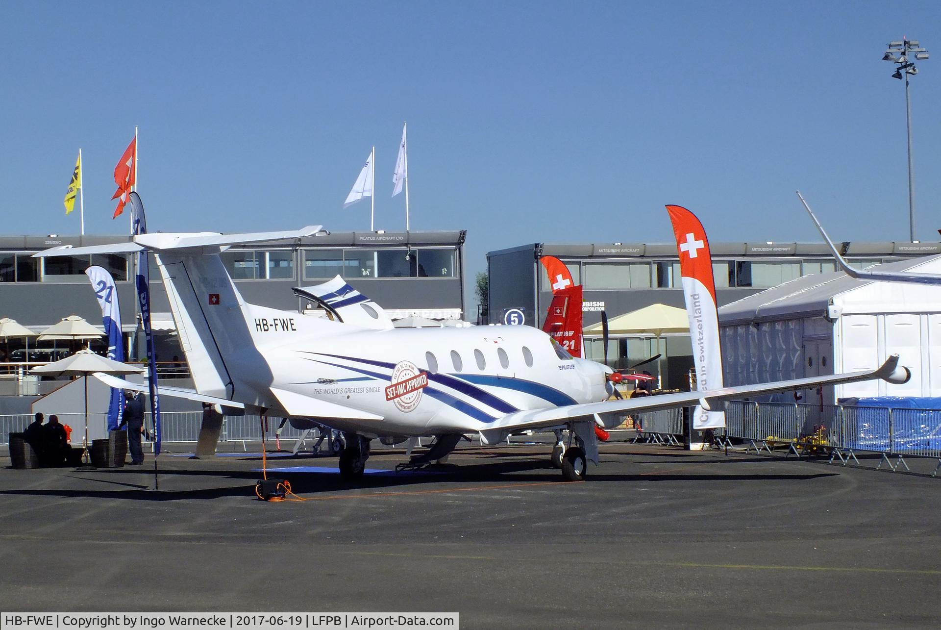 HB-FWE, 2017 Pilatus PC-12/47E C/N 1687, Pilatus PC-12/47E at the Aerosalon 2017, Paris