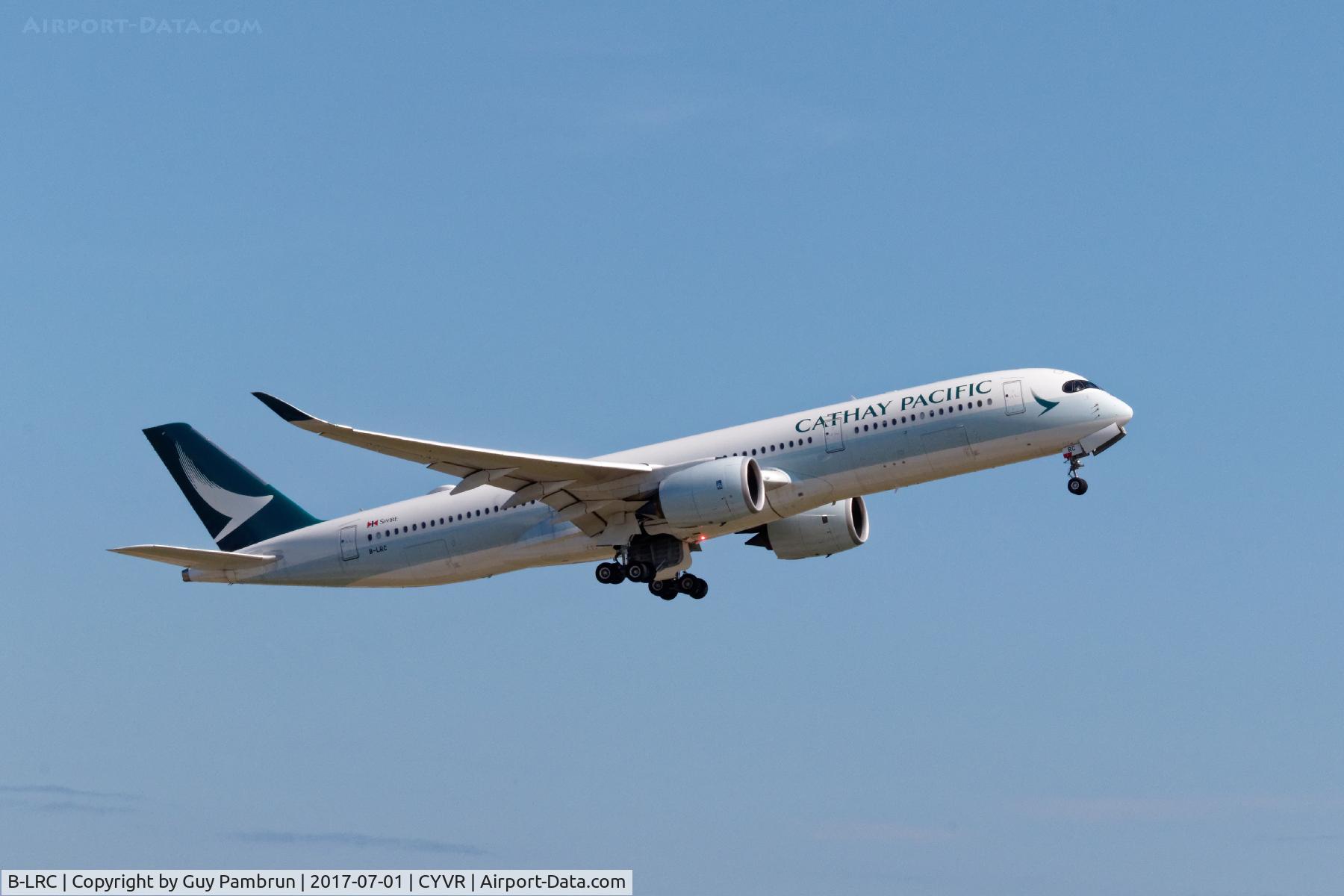 B-LRC, 2016 Airbus A350-941 C/N 034, Departing