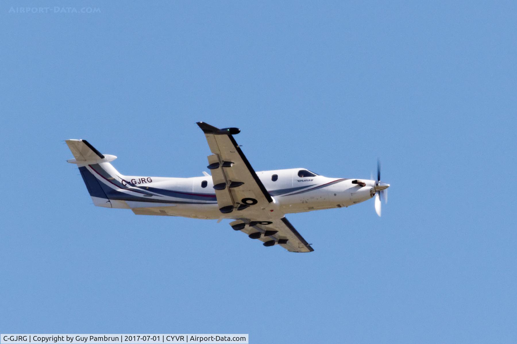 C-GJRG, 2010 Pilatus PC-12/47E C/N 1208, Departing
