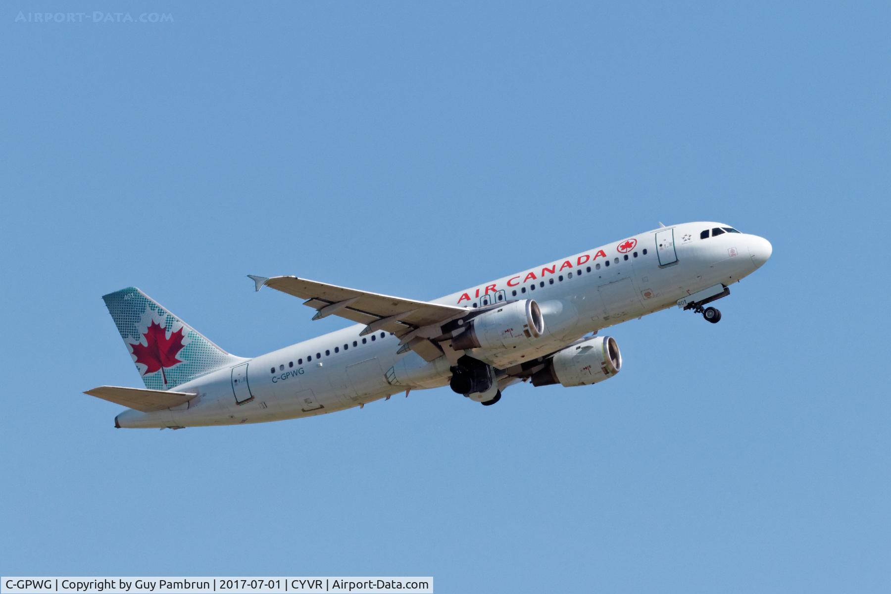 C-GPWG, 1991 Airbus A320-211 C/N 174, Departing
