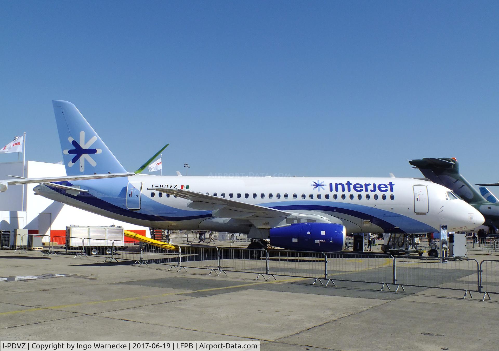 I-PDVZ, 2013 Sukhoi Superjet 100-95B C/N 95036, Sukhoi Superjet 100-95B of Interjet at the Aerosalon 2017, Paris