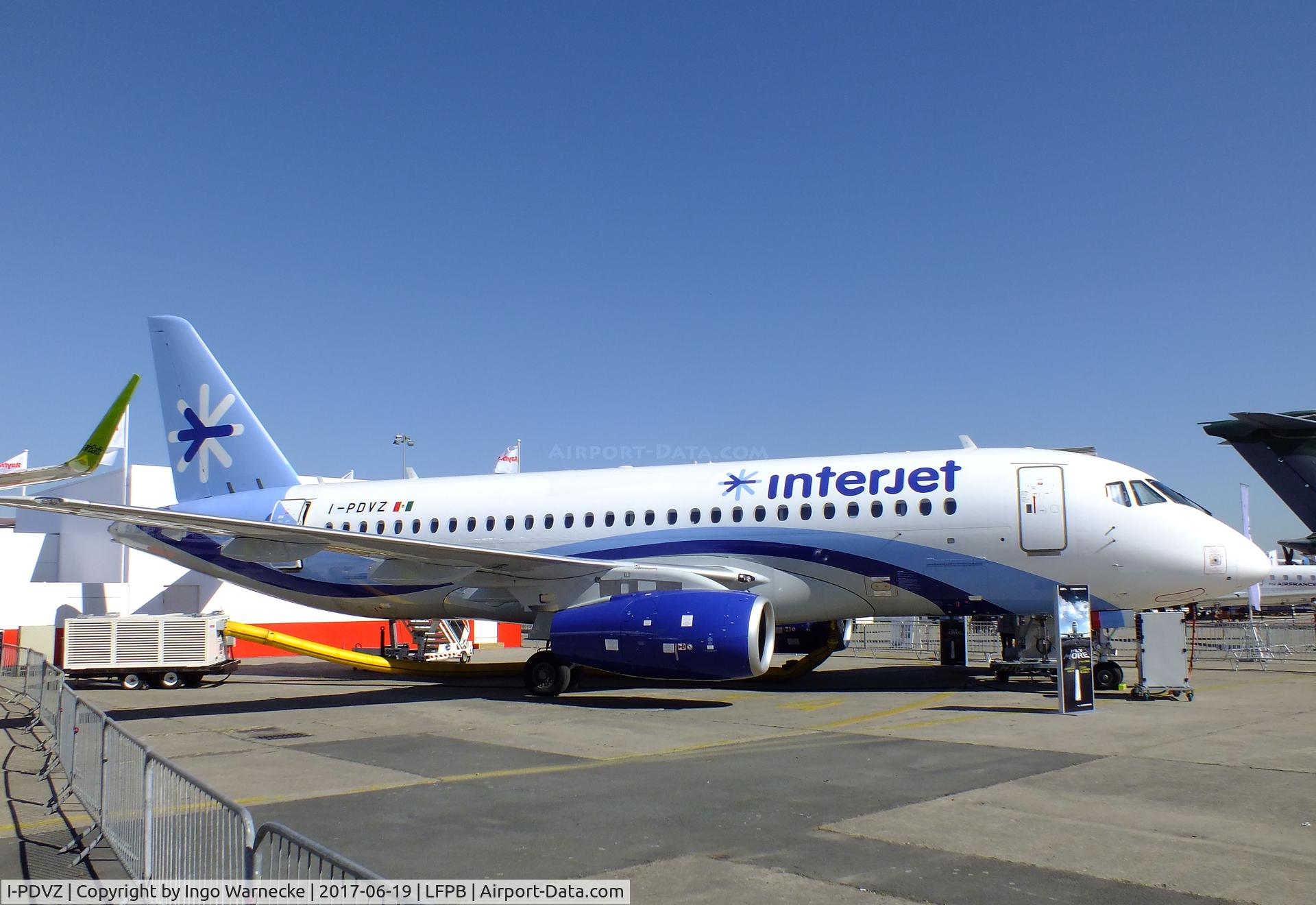 I-PDVZ, 2013 Sukhoi Superjet 100-95B C/N 95036, Sukhoi Superjet 100-95B of Interjet at the Aerosalon 2017, Paris