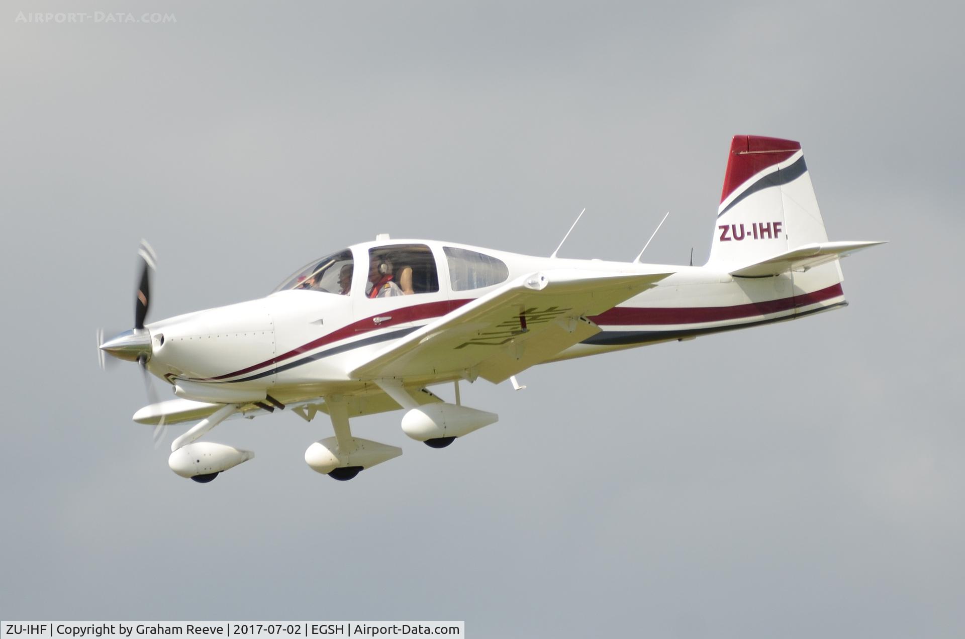 ZU-IHF, 2015 Vans RV-10 C/N 41582, Landing at Norwich.