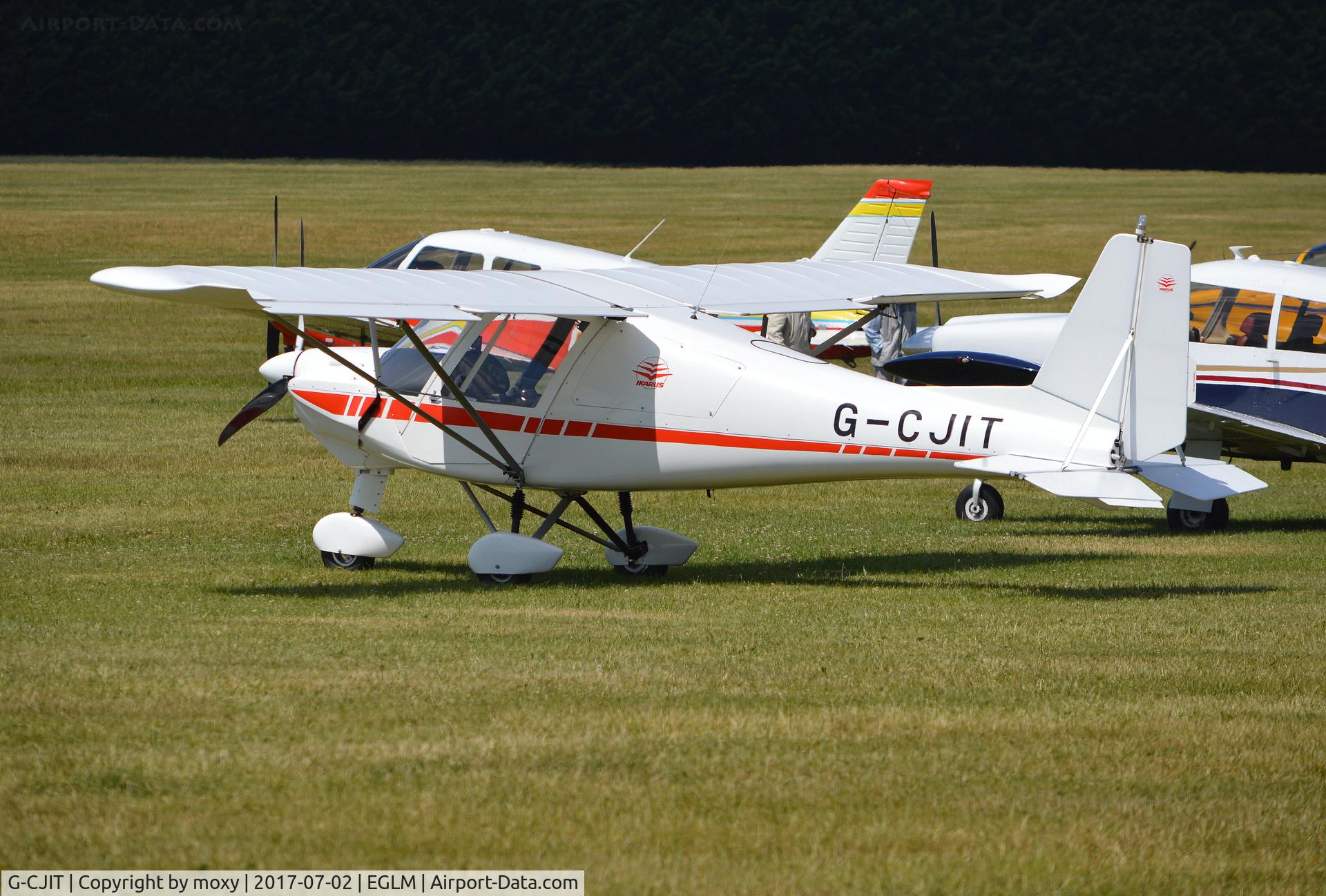 G-CJIT, 2016 Comco  Ikarus C42 FB100 Bravo C/N 1608-7466, Comco Ikarus C42 FB100 Bravo at White Waltham.