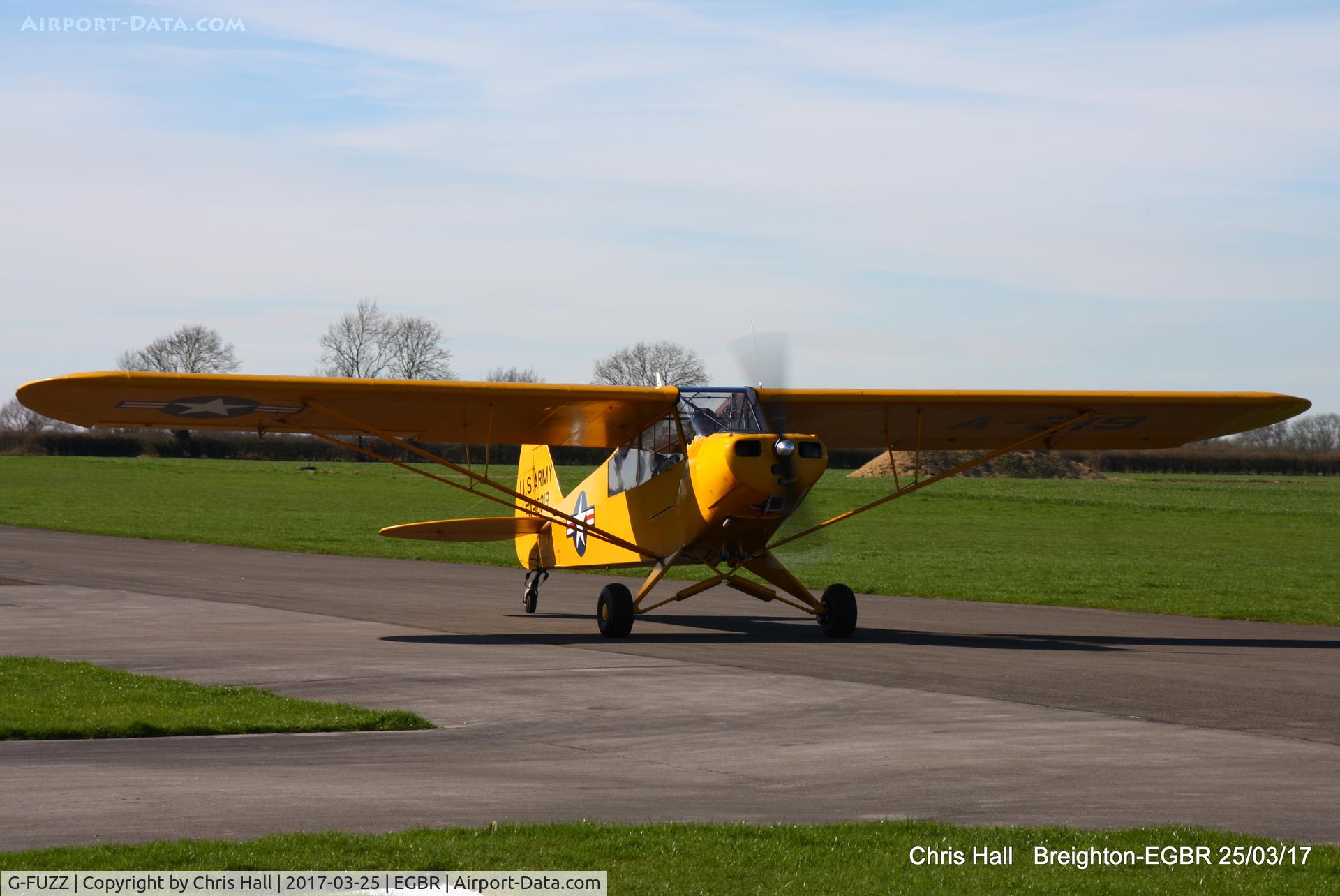 G-FUZZ, 1951 Piper L-18C Super Cub (PA-18-95) C/N 18-1016, at Breighton