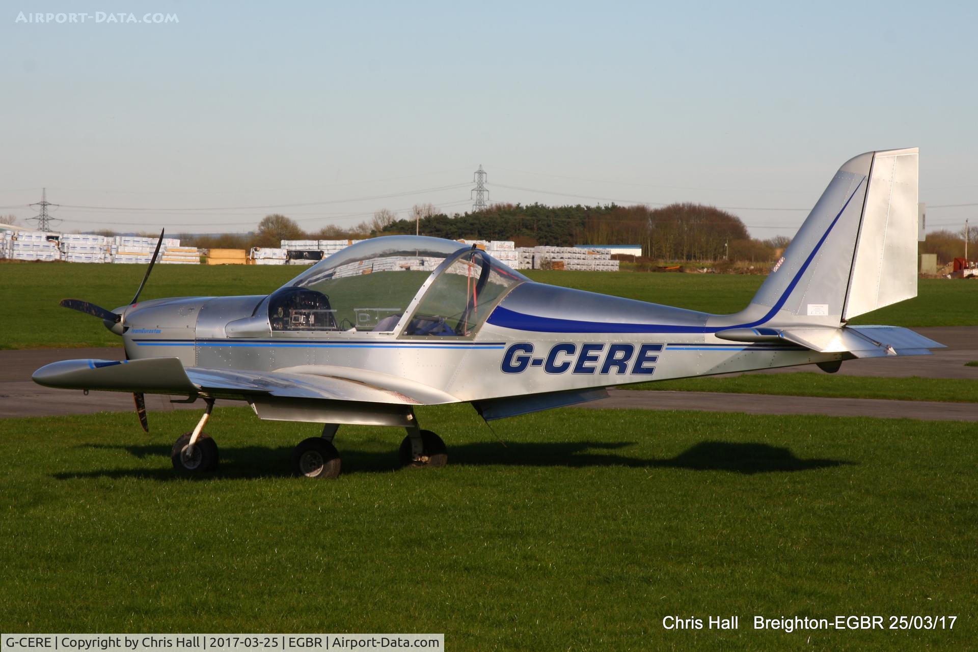 G-CERE, 2007 Cosmik EV-97 TeamEurostar UK C/N 2931, at Breighton