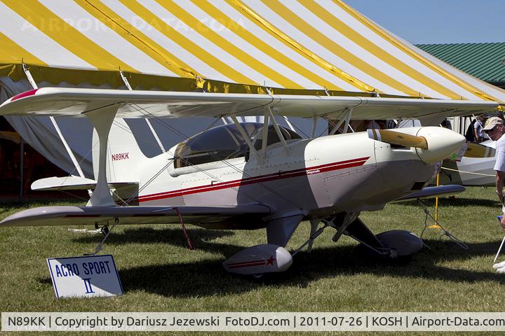 N89KK, 2007 EAA Acro Sport II C/N 001 (N89KK), Acro Sport II CN 001, N89KK
