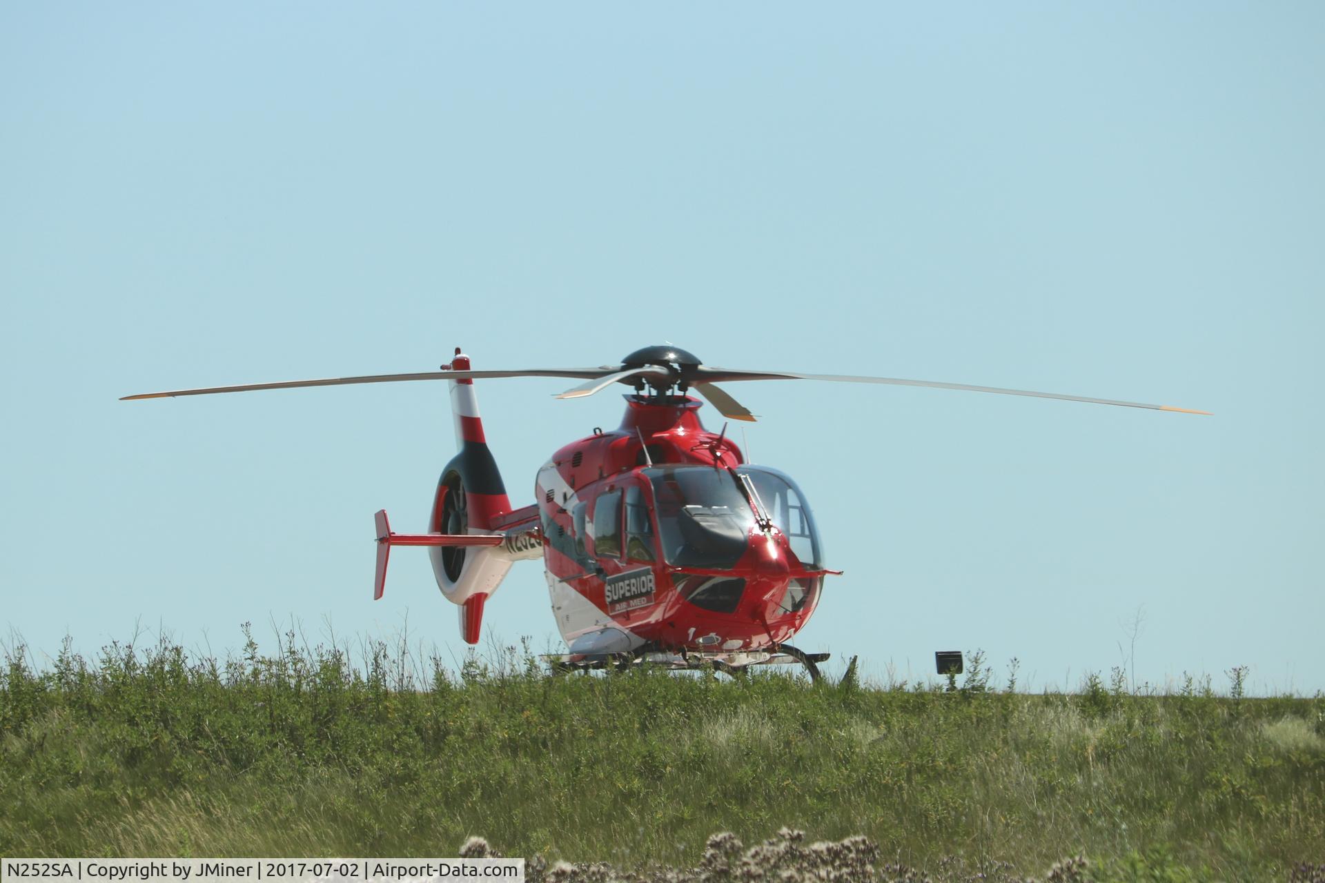 N252SA, 2008 Eurocopter EC-135P-2+ C/N 0707, At Sherman Hospital in Elgin, IL.