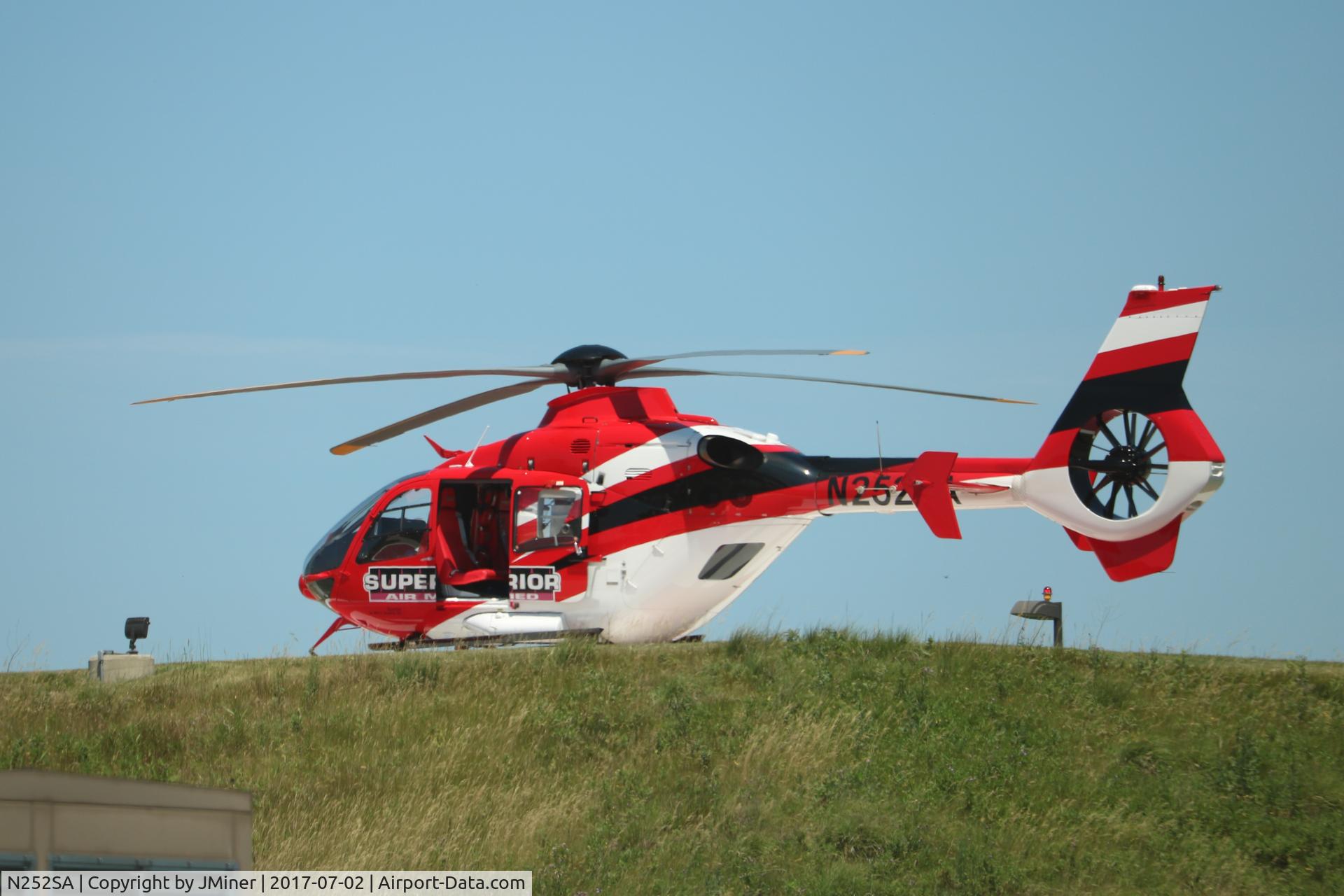 N252SA, 2008 Eurocopter EC-135P-2+ C/N 0707, At Sherman Hospital in Elgin, IL.