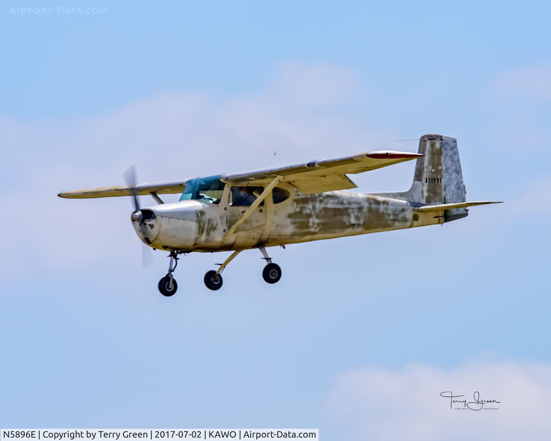 N5896E, 1959 Cessna 150 C/N 17396, KAWO