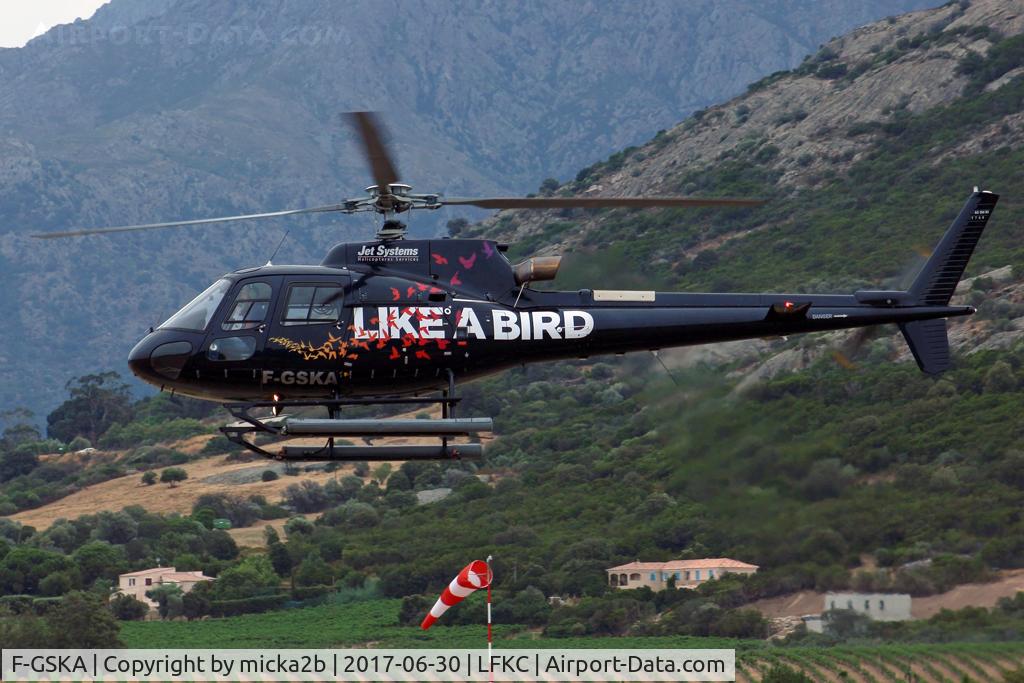 F-GSKA, 2014 Eurocopter AS-350B-3 Ecureuil Ecureuil C/N 7764, Landing