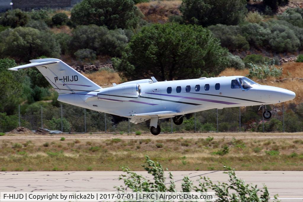 F-HIJD, 2010 Cessna 525A CitationJet CJ2+ C/N 525A-0462, Landing
