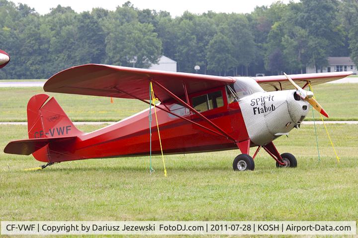 CF-VWF, 1946 Aeronca 11AC Chief C/N 11AC-1266, Aeronca 11AC Spirit of Flabob CN 11AC-1266, CF-VWF