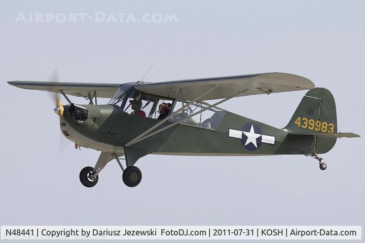 N48441, 1943 Aeronca 0-58B Grasshopper C/N 058B-9983, Aeronca 0-58B CN 058B-9983, N48441