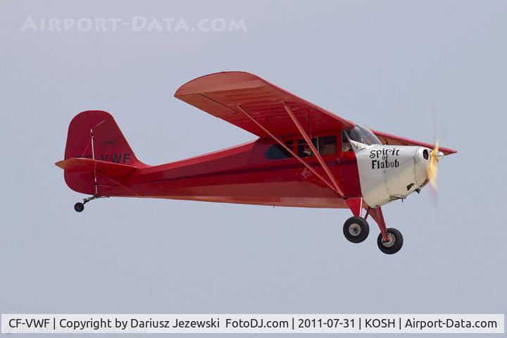 CF-VWF, 1946 Aeronca 11AC Chief C/N 11AC-1266, Aeronca 11AC Spirit of Flabob CN 11AC-1266, CF-VWF