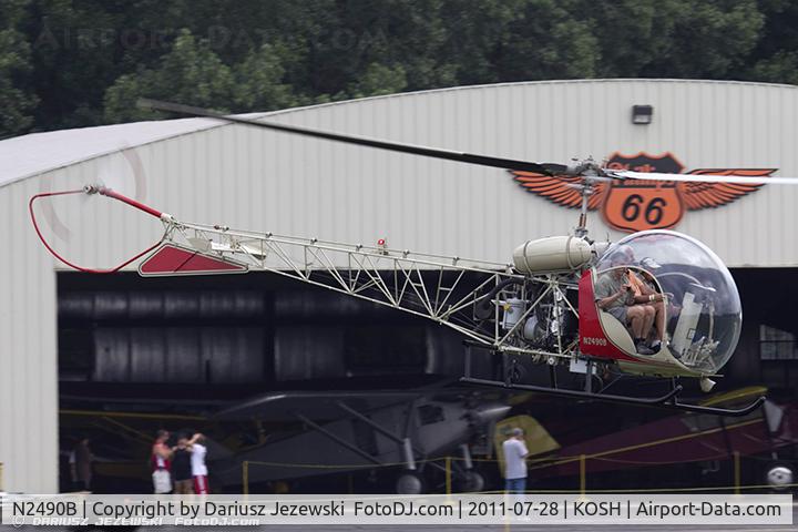N2490B, 1956 Bell 47G-2 C/N 1516, Bell 47G-2 CN 1516, N2490B