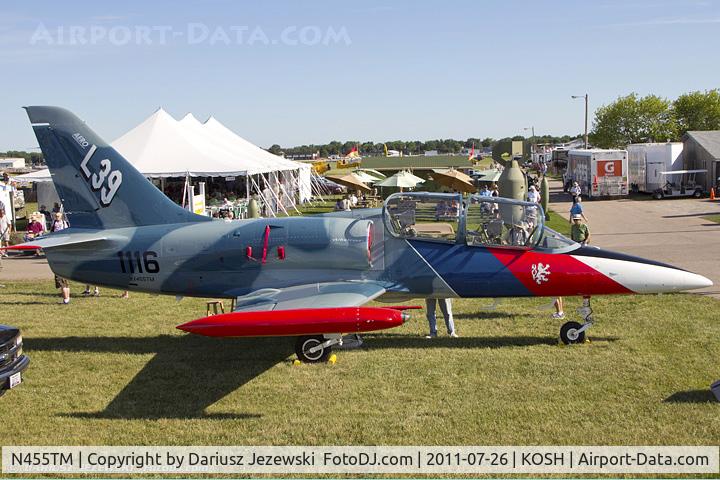N455TM, 1978 Aero L-39 Albatros C/N PA-831116, Aero Vodochody L-39ZO Albatros CN PA-831116, NX455TM