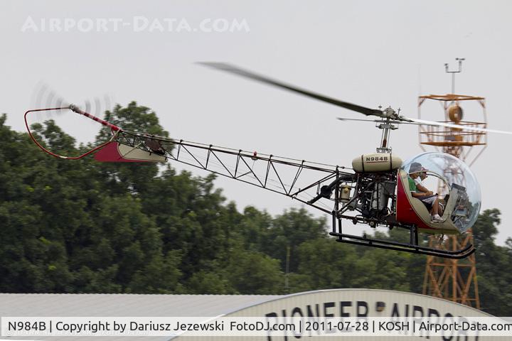 N984B, 1955 Bell 47G-2 C/N 1382, Bell 47G-2 CN 1382, N984B