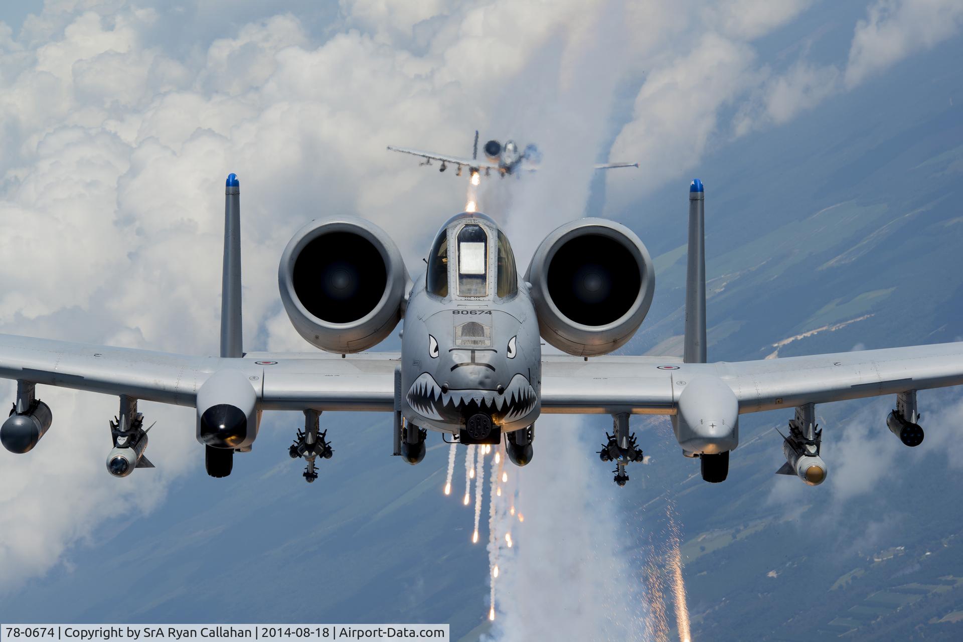 78-0674, 1978 Fairchild Republic A-10C Thunderbolt II C/N A10-0294, In flight, assigned to 23 WG, Moody AFB