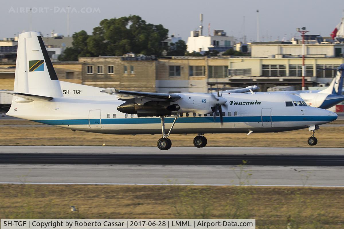 5H-TGF, 1991 Fokker 50 C/N 20231, Runway 13