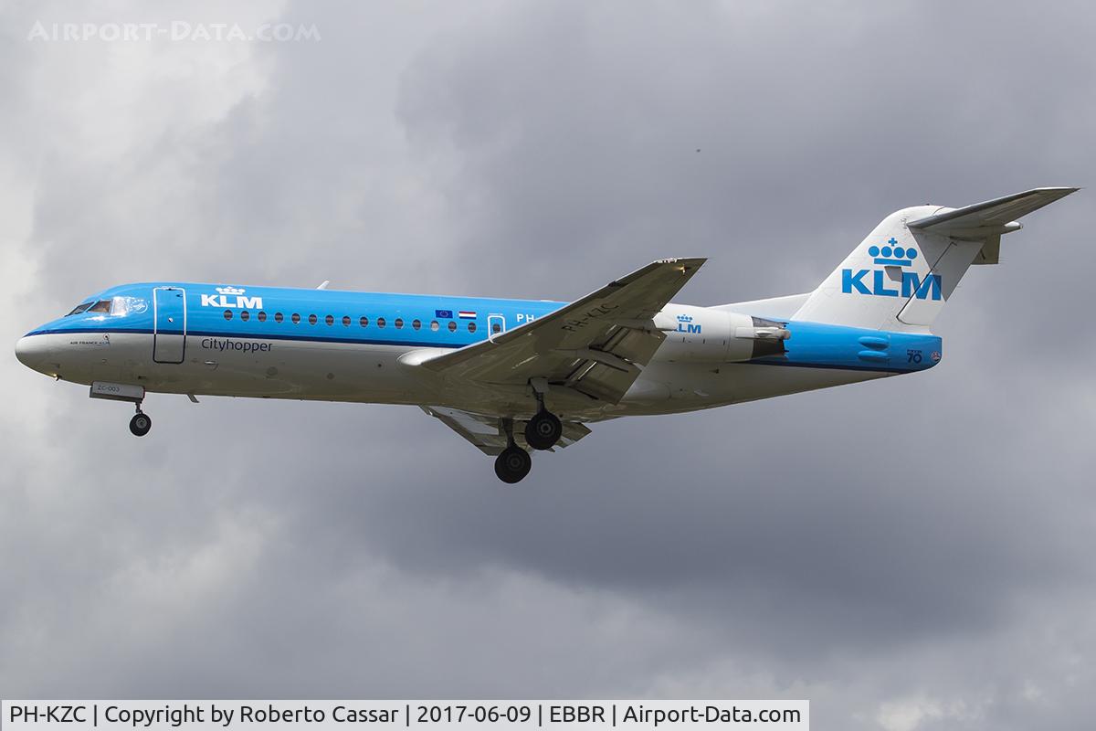 PH-KZC, 1996 Fokker 70 (F-28-0070) C/N 11566, Brussels